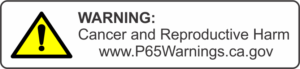 P65 Warning Label