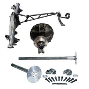9" rear end housing, axles, chromoly torque arm and center section kit